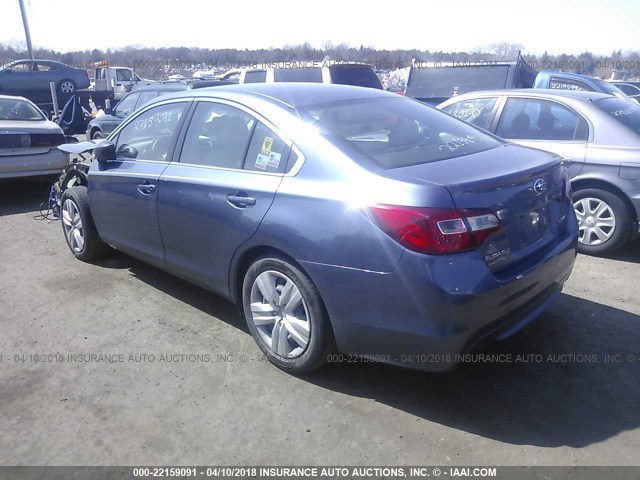 4S3BNBA62F3009041 - 2015 SUBARU LEGACY 2.5I BLUE photo 3