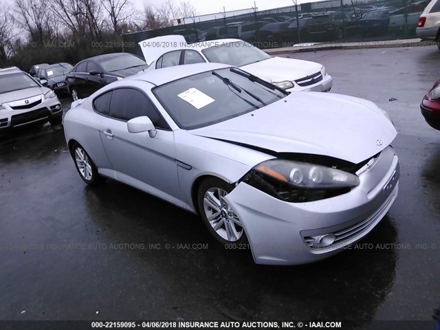 KMHHM66D47U252000 - 2007 HYUNDAI TIBURON GS SILVER photo 1