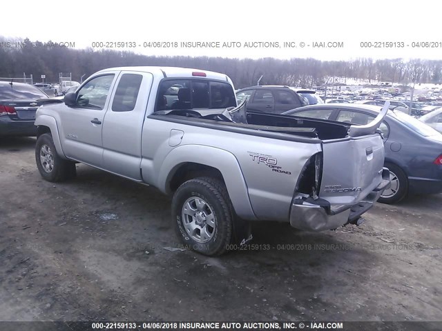 5TEUU42N97Z409047 - 2007 TOYOTA TACOMA ACCESS CAB Сұр фото 3