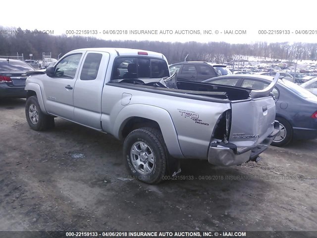 5TEUU42N97Z409047 - 2007 TOYOTA TACOMA ACCESS CAB GRAY photo 3