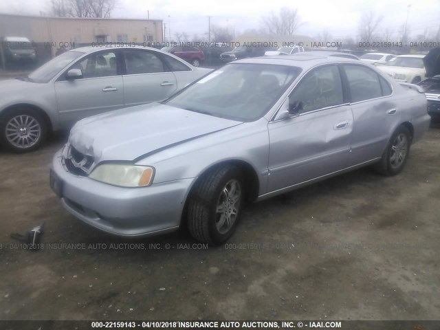 19UUA564XXA027136 - 1999 ACURA 3.2TL SILVER photo 2