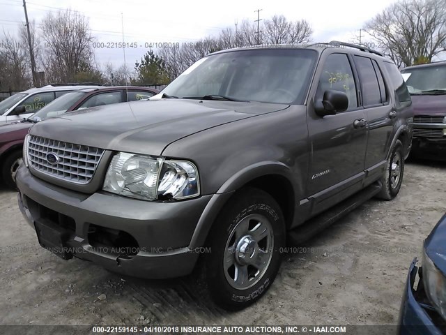 1FMZU75W82UC23637 - 2002 FORD EXPLORER LIMITED 棕色 照片 2