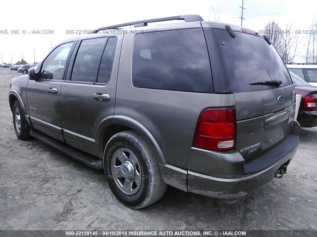 1FMZU75W82UC23637 - 2002 FORD EXPLORER LIMITED BROWN photo 3