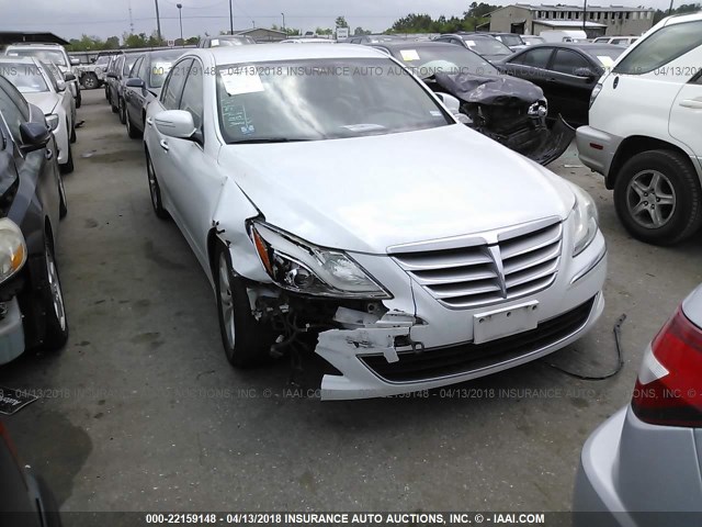 KMHGC4DD9CU174846 - 2012 HYUNDAI GENESIS 3.8L WHITE photo 1