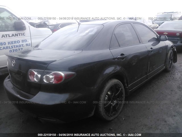 JM1GG12L871109110 - 2007 MAZDA SPEED 6 BLACK photo 4