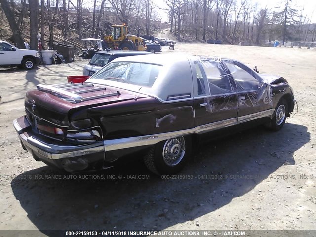 1G4BN5372NR461120 - 1992 BUICK ROADMASTER BURGUNDY photo 4