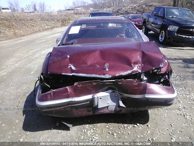 1G4BN5372NR461120 - 1992 BUICK ROADMASTER BURGUNDY photo 6