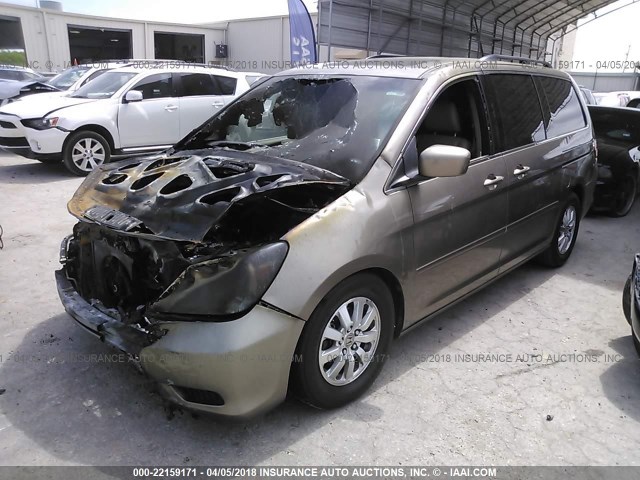 5FNRL38789B036194 - 2009 HONDA ODYSSEY EXL GOLD photo 2