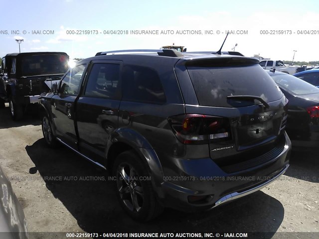 3C4PDCGB4FT719033 - 2015 DODGE JOURNEY CROSSROAD GRAY photo 3