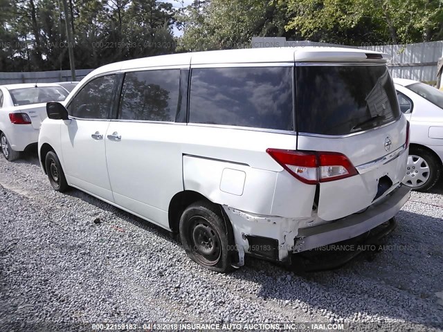 JN8AE2KP2B9013220 - 2011 NISSAN QUEST S/SV/SL/LE WHITE photo 3