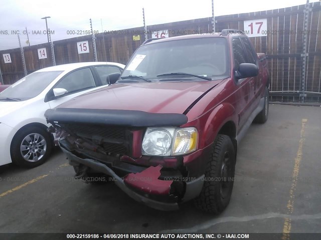 1FMZU77E82UD54068 - 2002 FORD EXPLORER SPORT TR  RED photo 2