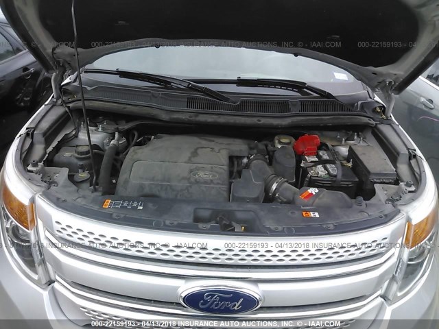 1FM5K8F82DGA11893 - 2013 FORD EXPLORER LIMITED 银色 照片 10