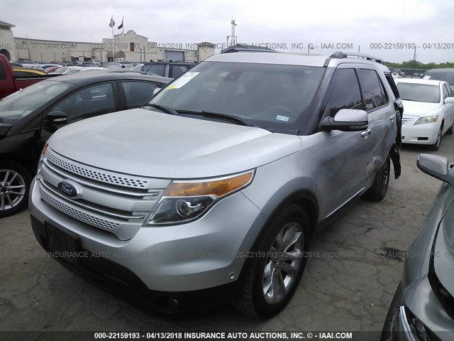 1FM5K8F82DGA11893 - 2013 FORD EXPLORER LIMITED 银色 照片 2