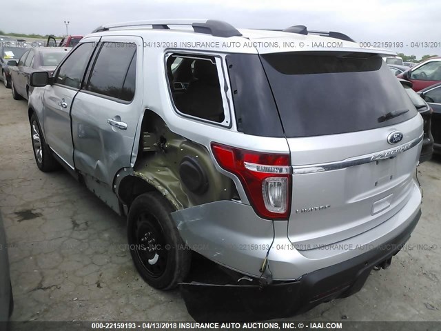 1FM5K8F82DGA11893 - 2013 FORD EXPLORER LIMITED 银色 照片 3