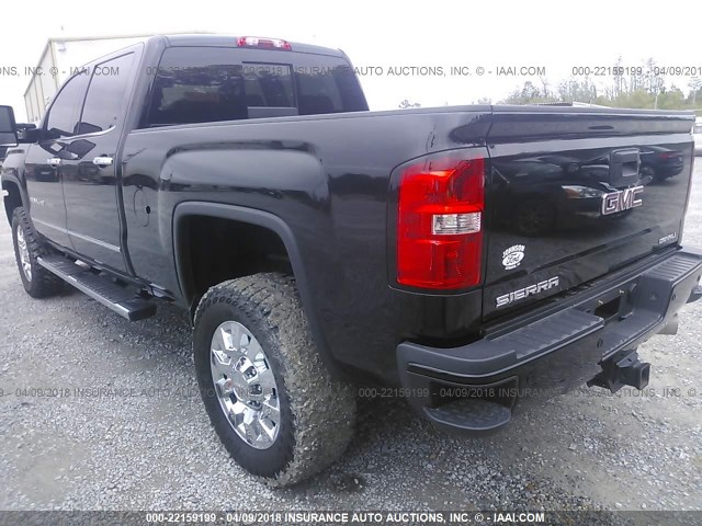 1GT12UE84GF238686 - 2016 GMC SIERRA K2500 DENALI BLACK photo 3