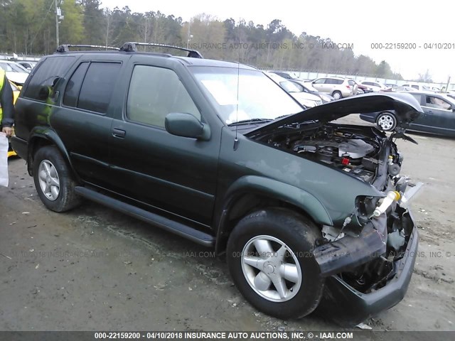 JN8DR09X21W561164 - 2001 NISSAN PATHFINDER LE/SE/XE GREEN photo 1