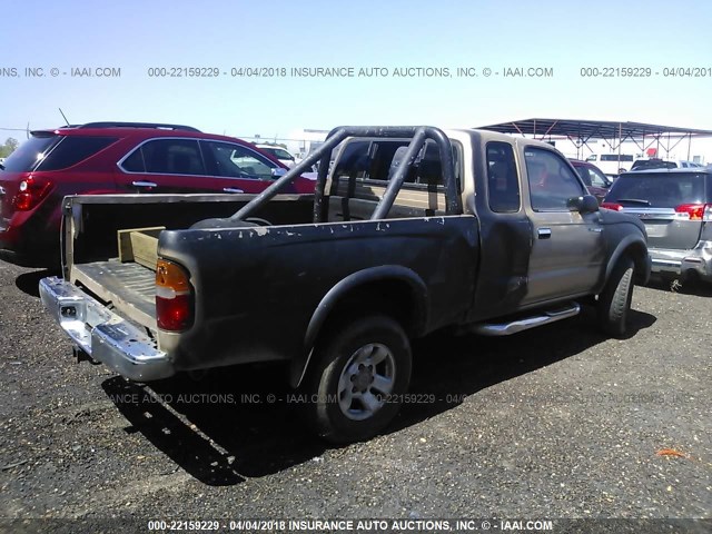 4TASN92N1XZ500581 - 1999 TOYOTA TACOMA XTRACAB PRERUNNER შავი ფოტო 4