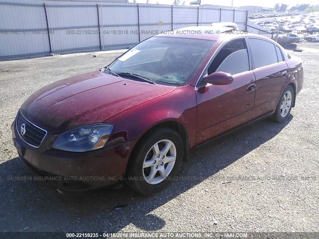 1N4AL11D95N441614 - 2005 NISSAN ALTIMA S/SL MAROON photo 2