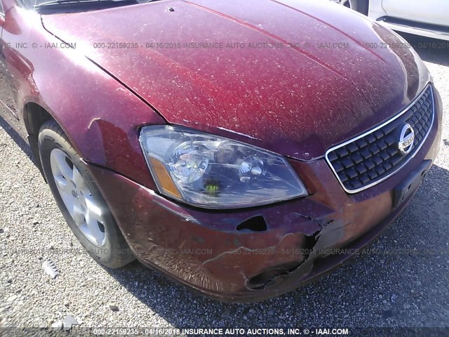 1N4AL11D95N441614 - 2005 NISSAN ALTIMA S/SL MAROON photo 6