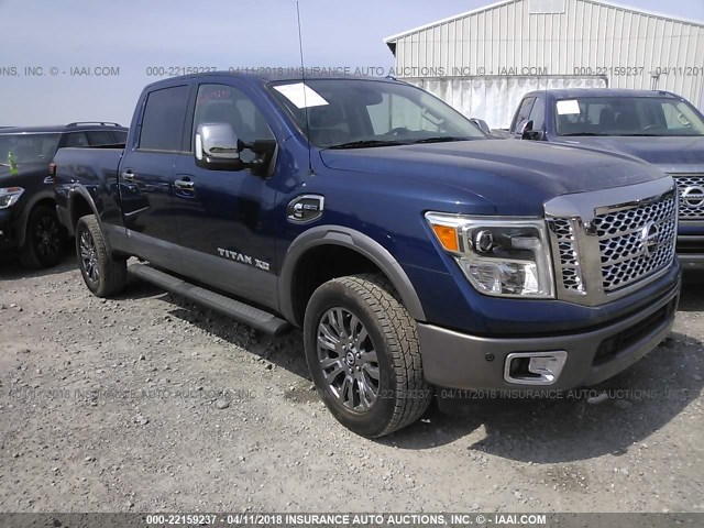 1N6BA1F41GN500099 - 2016 NISSAN TITAN XD SL/PRO-4X/PLAT RESERVE BLUE photo 1