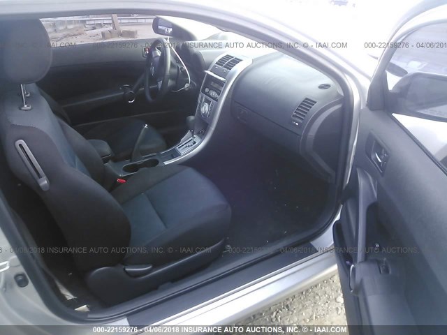 JTKDE177370165765 - 2007 TOYOTA SCION TC ვერცხლისფერი ფოტო 5