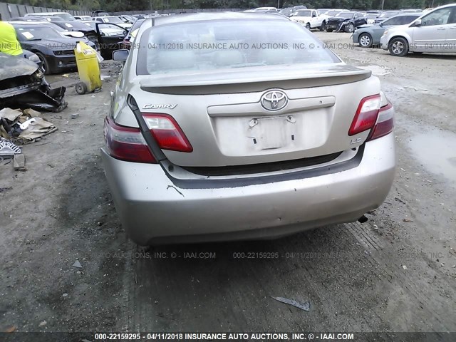 4T1BE46K77U618800 - 2007 TOYOTA CAMRY NEW GENERAT CE/LE/XLE/SE GOLD photo 6