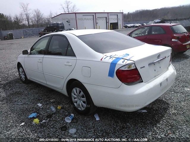 4T1BE32K95U405862 - 2005 TOYOTA CAMRY LE/XLE/SE WHITE photo 3