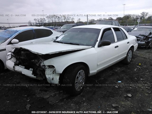 2FAHP71V79X131237 - 2009 FORD CROWN VICTORIA POLICE INTERCEPTOR WHITE photo 2