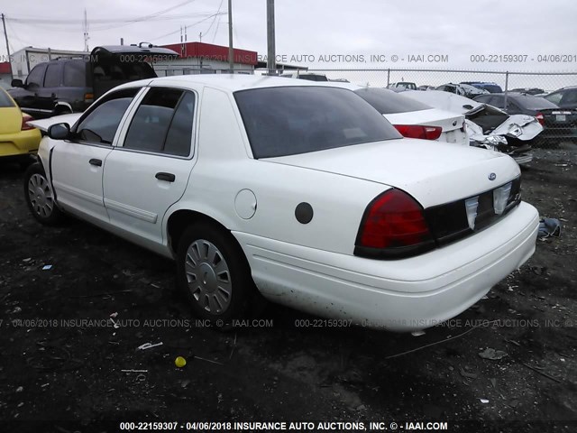 2FAHP71V79X131237 - 2009 FORD CROWN VICTORIA POLICE INTERCEPTOR WHITE photo 3