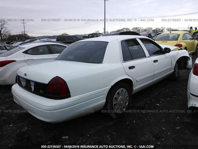 2FAHP71V79X131237 - 2009 FORD CROWN VICTORIA POLICE INTERCEPTOR WHITE photo 4