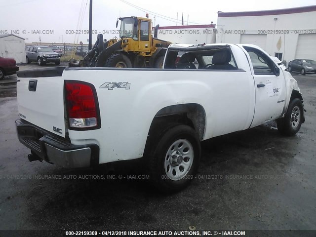 1GTEK14J67E522072 - 2007 GMC NEW SIERRA K1500 WHITE photo 4