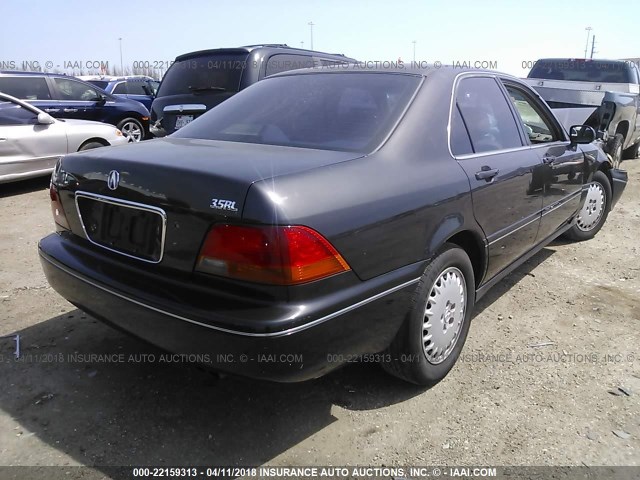 JH4KA9650TC001843 - 1996 ACURA 3.5RL BLACK photo 4