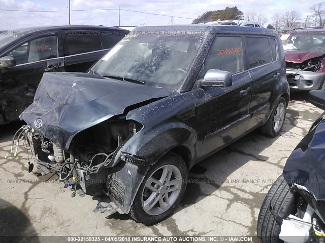 KNDJT2A24B7319967 - 2011 KIA SOUL +/!/SPORT GRAY photo 2