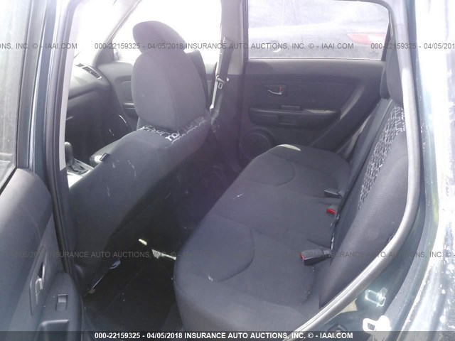 KNDJT2A24B7319967 - 2011 KIA SOUL +/!/SPORT GRAY photo 8