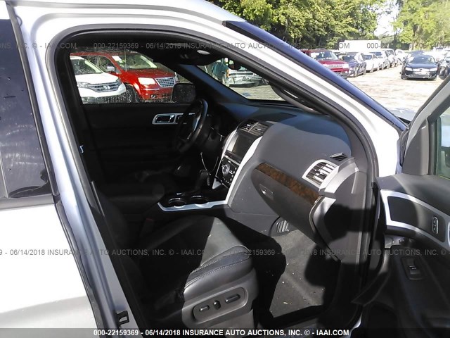 1FM5K7F86DGA65580 - 2013 FORD EXPLORER LIMITED 银色 照片 5
