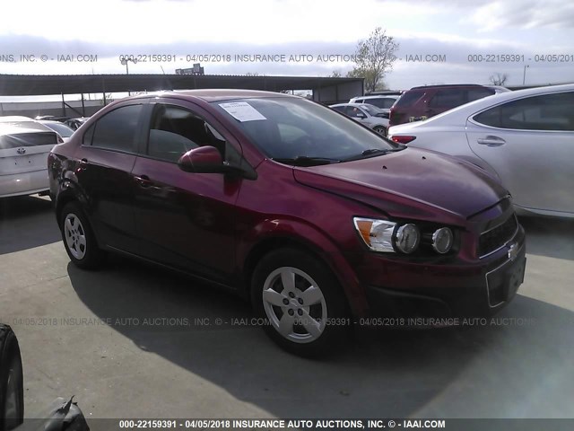 1G1JA5SH7D4187522 - 2013 CHEVROLET SONIC LS 红色 照片 1