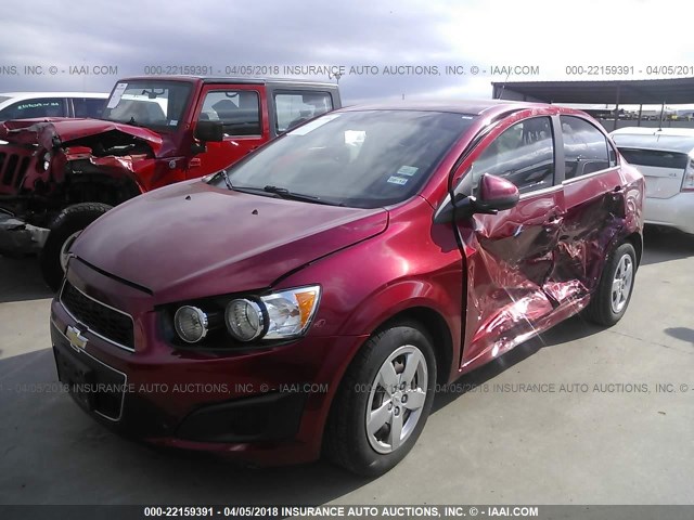 1G1JA5SH7D4187522 - 2013 CHEVROLET SONIC LS 红色 照片 2
