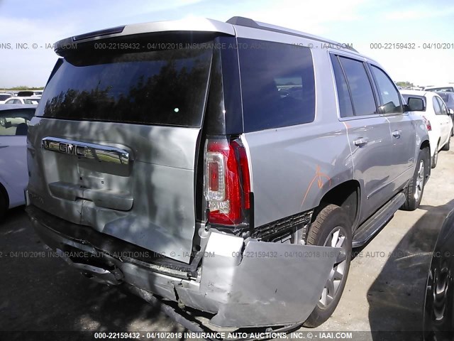 1GKS1CKJ6JR224632 - 2018 GMC YUKON DENALI SILVER photo 4