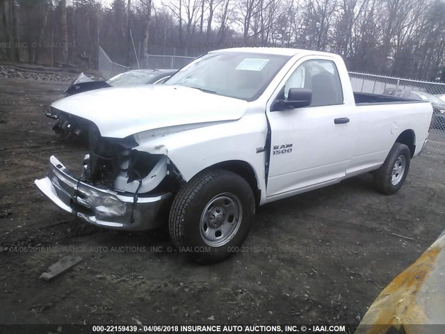 3C6JR6DT7HG675215 - 2017 RAM 1500 ST WHITE photo 2