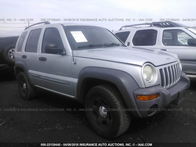 1J4GL48K52W298316 - 2002 JEEP LIBERTY SPORT SILVER photo 1