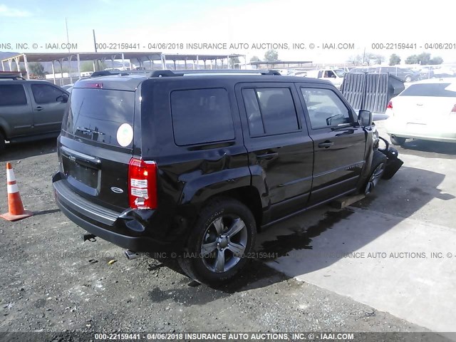 1C4NJRBB0HD107303 - 2017 JEEP PATRIOT SPORT BLACK photo 4