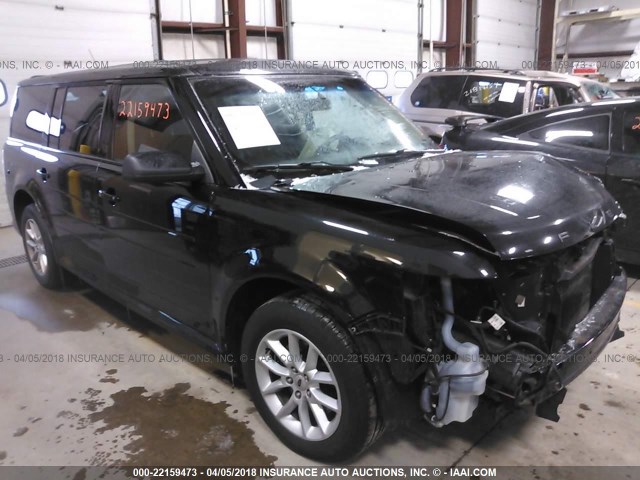 2FMGK5B82EBD12525 - 2014 FORD FLEX SE BLACK photo 1