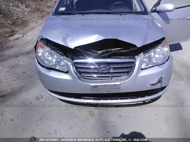 KMHDU46D89U796375 - 2009 HYUNDAI ELANTRA GLS/SE SILVER photo 6