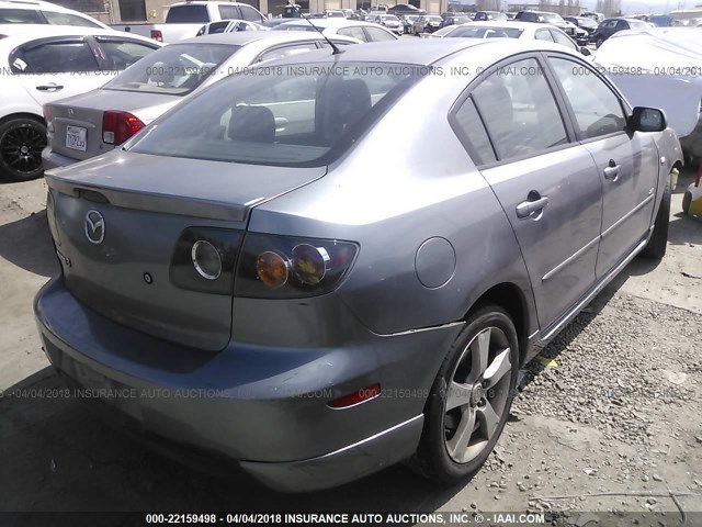 JM1BK323641205222 - 2004 MAZDA 3 S Сұр фото 4