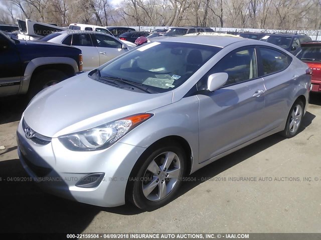 5NPDH4AE5DH363785 - 2013 HYUNDAI ELANTRA GLS/LIMITED SILVER photo 2