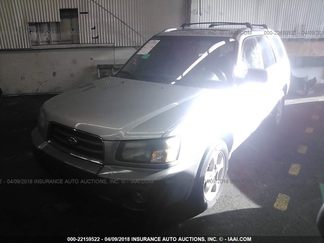 JF1SG65693G715932 - 2003 SUBARU FORESTER 2.5XS SILVER photo 2