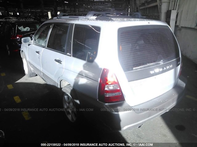 JF1SG65693G715932 - 2003 SUBARU FORESTER 2.5XS ვერცხლისფერი ფოტო 3