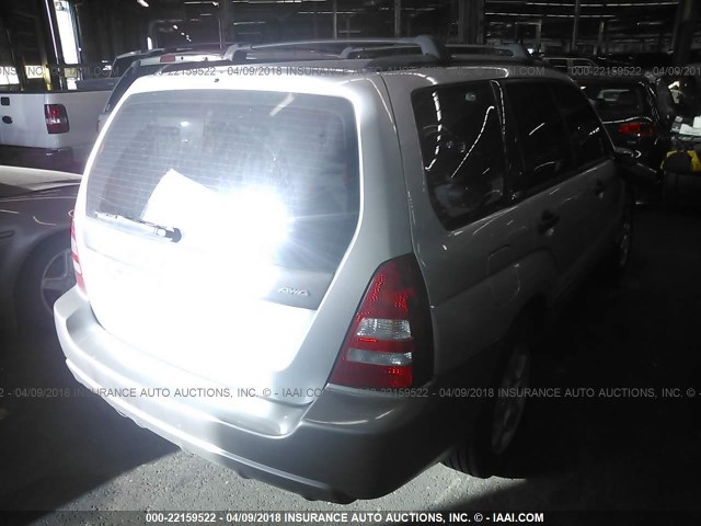 JF1SG65693G715932 - 2003 SUBARU FORESTER 2.5XS ვერცხლისფერი ფოტო 4