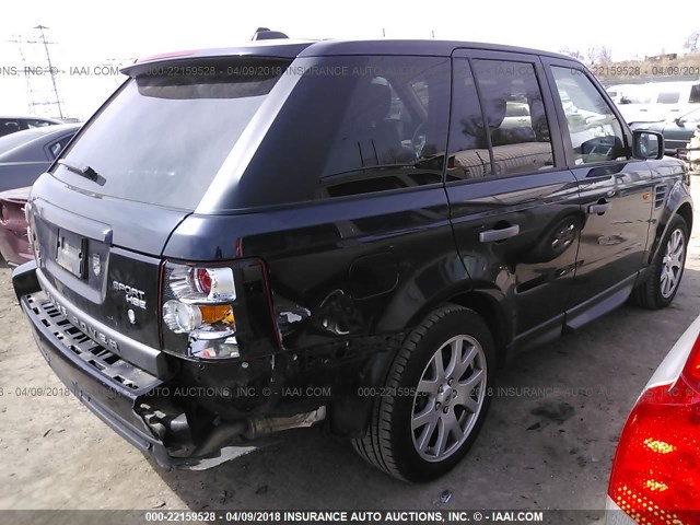 SALSF25497A993817 - 2007 LAND ROVER RANGE ROVER SPORT HSE BLACK photo 4