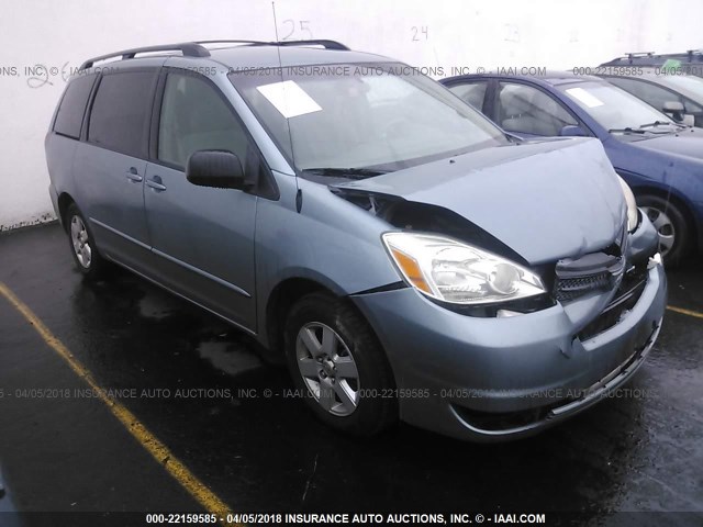 5TDZA23C05S291495 - 2005 TOYOTA SIENNA CE/LE Light Blue photo 1